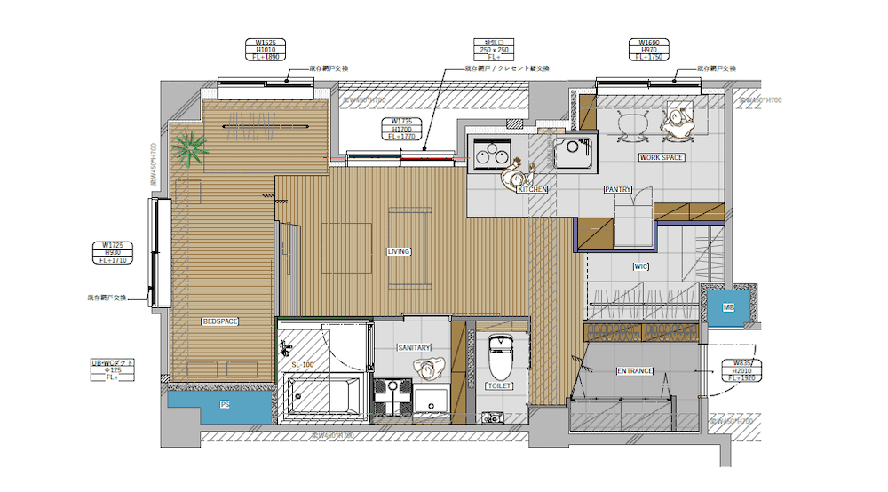 マンション 平面 図画像