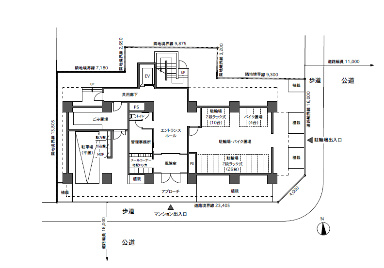 マンション 平面 図画像