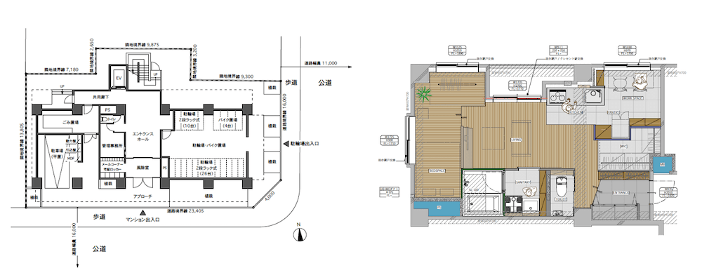 マンション 平面 図画像