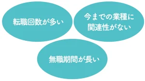 審査にマイナス影響のある3つの転職履歴とは