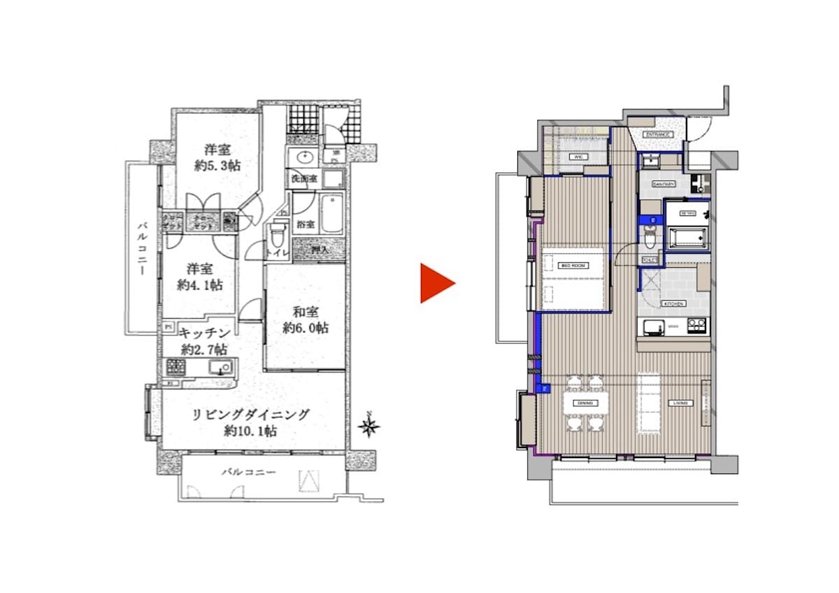 東川口の中古マンションのビフォーアフター