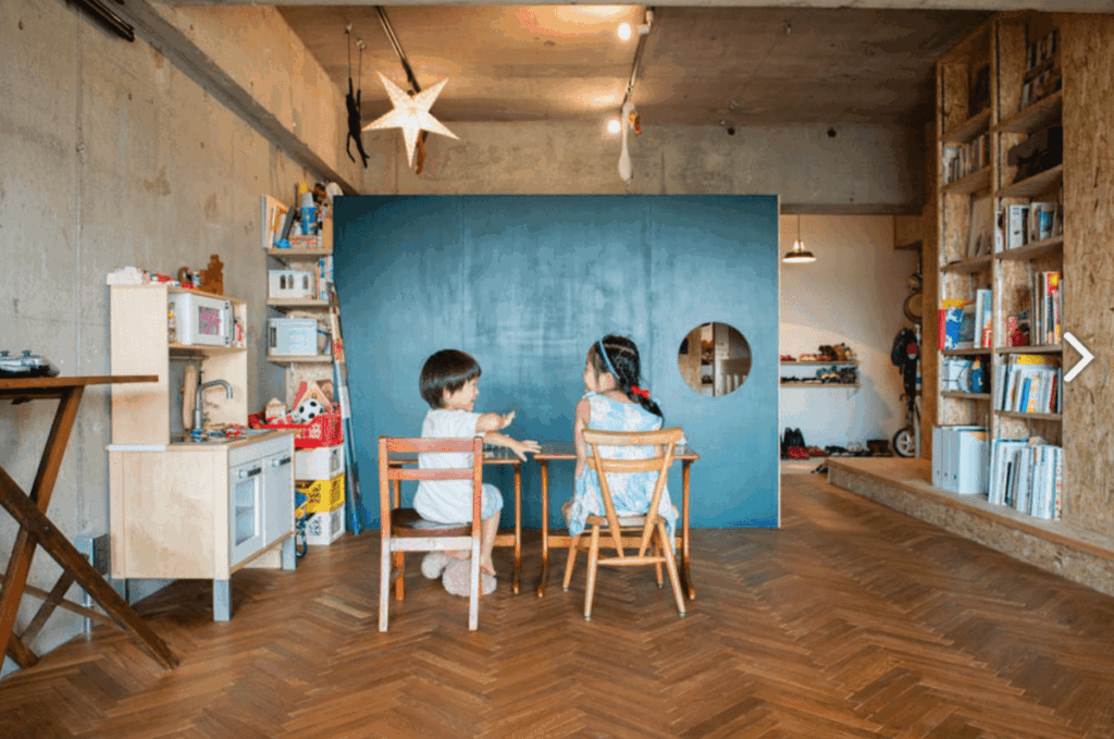 ヘリンボーン　子供部屋