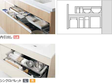 スタンドイン収納 しきり