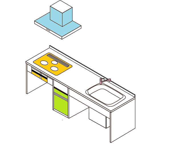 ビルトイン機器　イメージ図