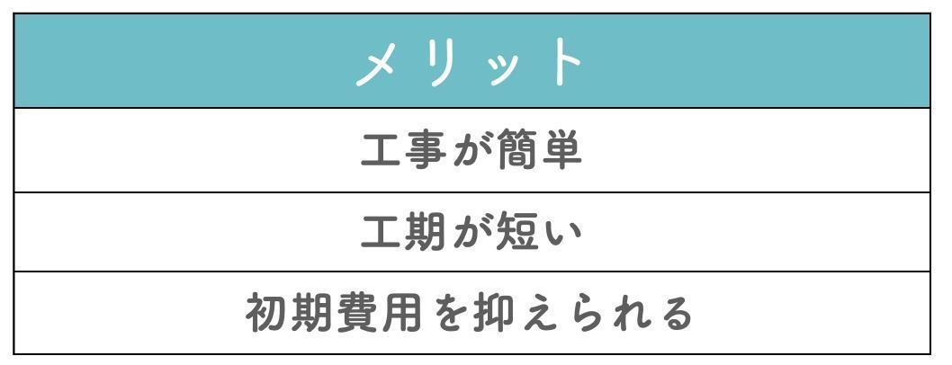 直張り｜床の上に貼り付ける方法のメリット