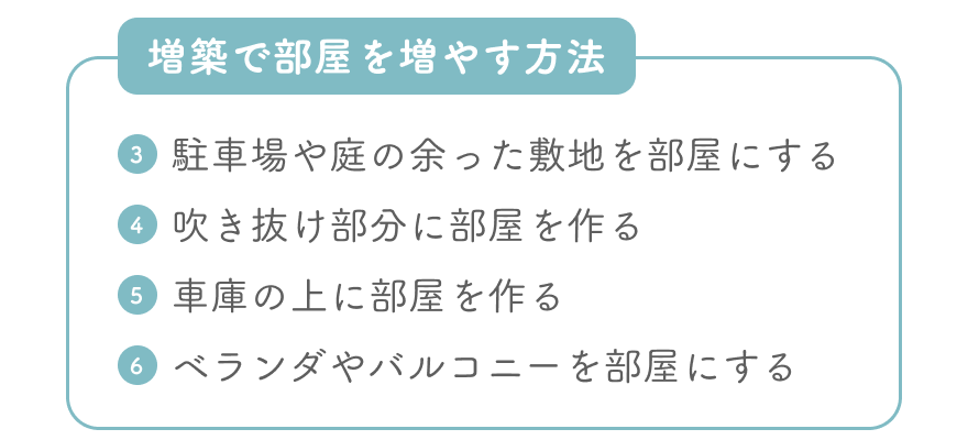 リノベーション・増築で部屋を増やす方法