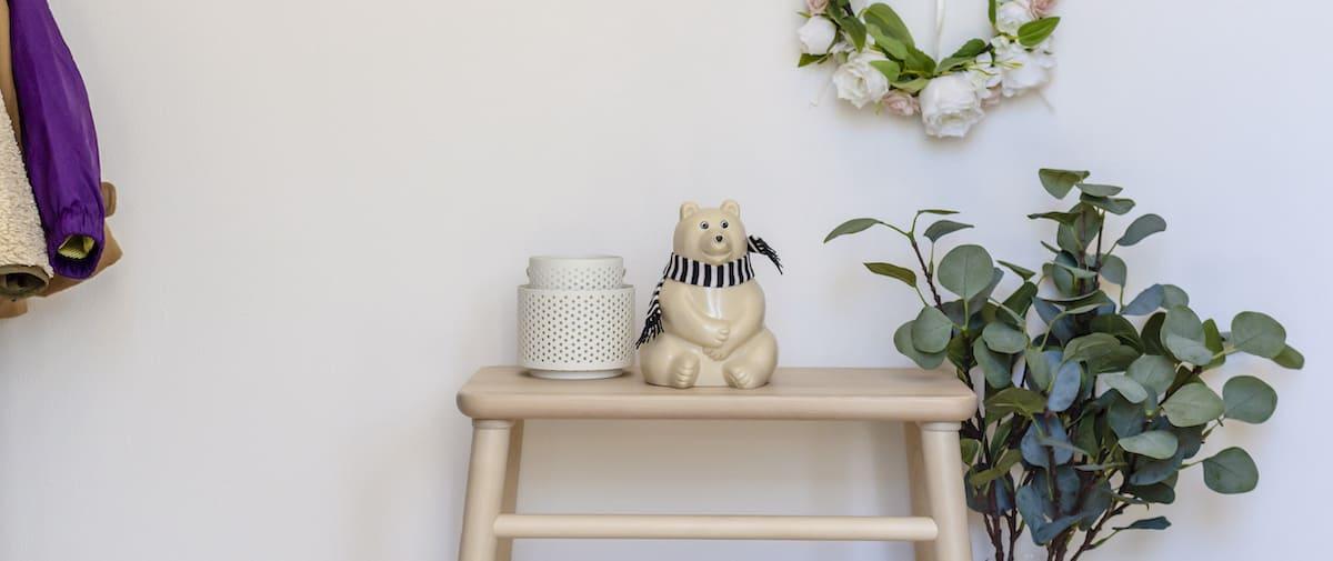 北欧風のクマのインテリア