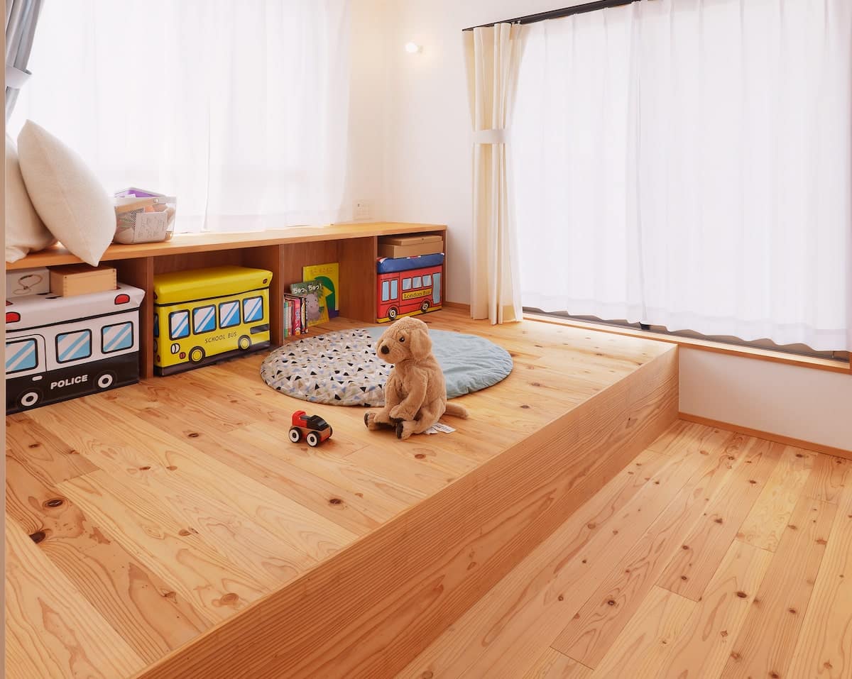 子ども部屋の一角に設けられた小上がり