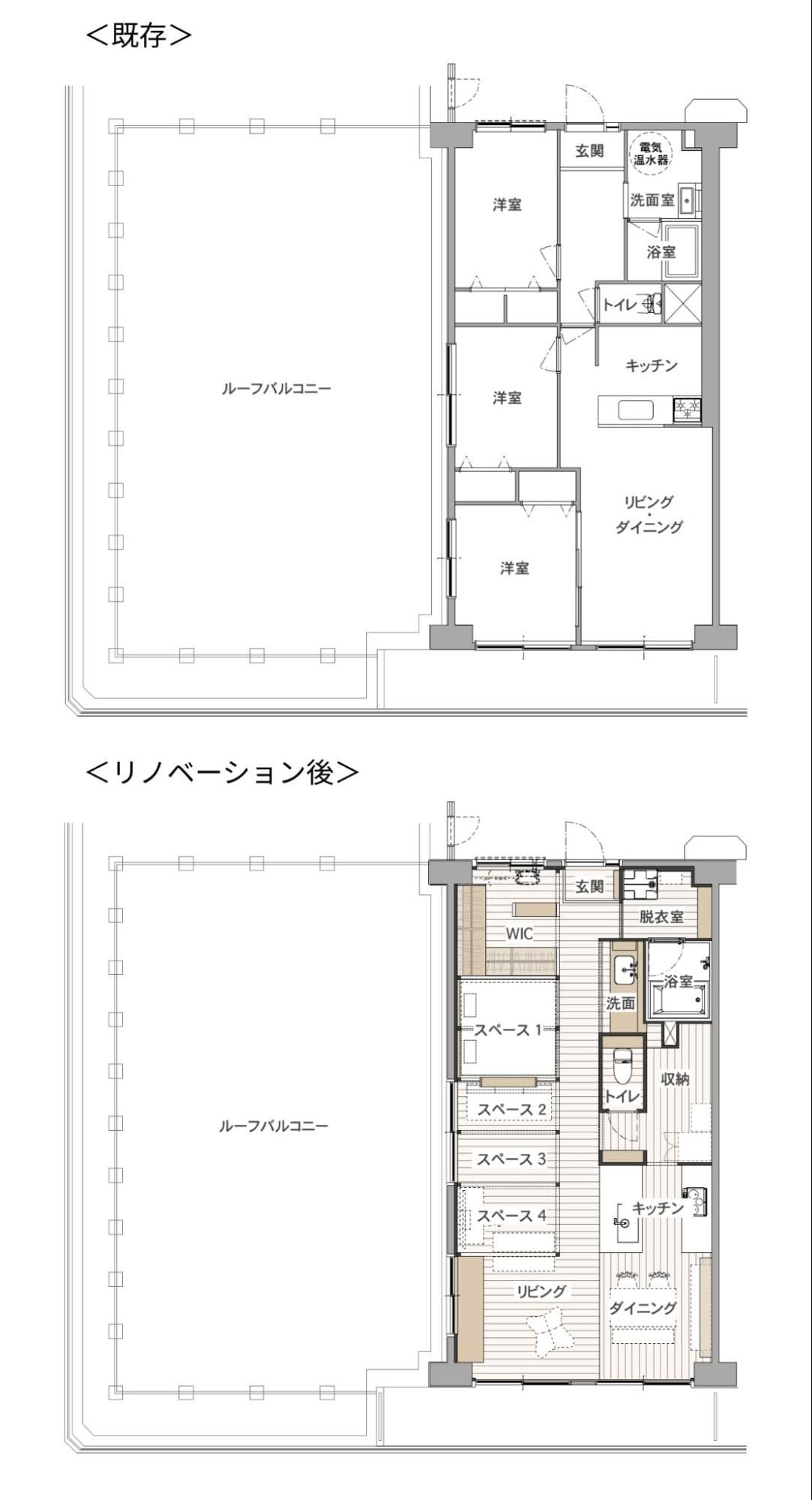 リノベーションオブザイヤー2023で受賞した住まいの間取り図