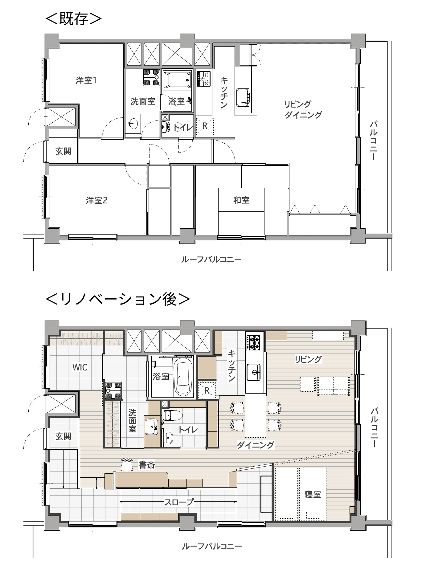 リノベーションオブザイヤー2023で受賞した住まいの間取り図