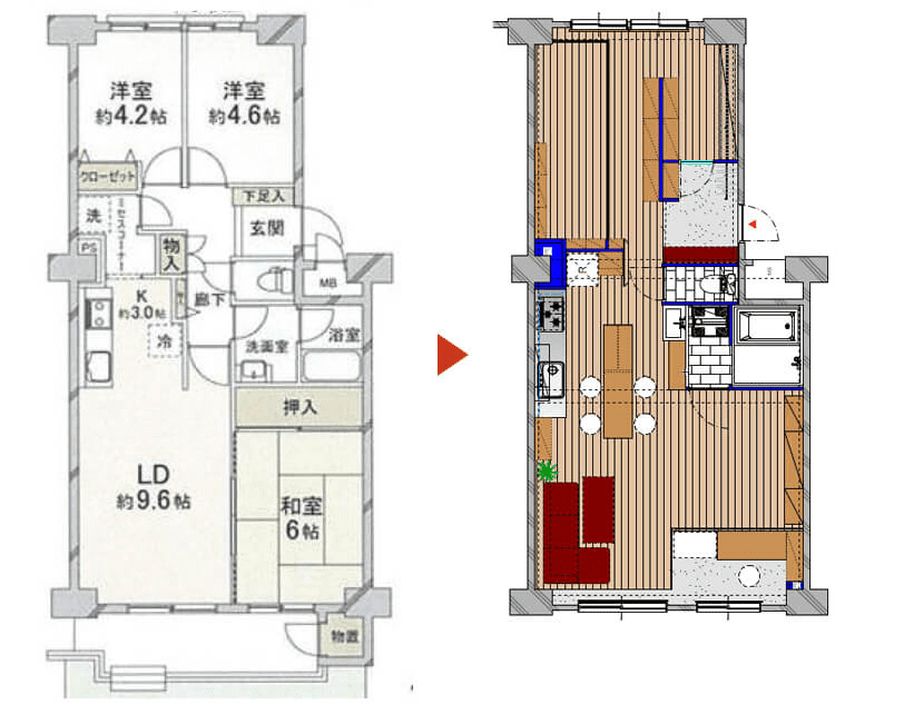 モノづくりを堪能する土間のアトリエ　間取り図