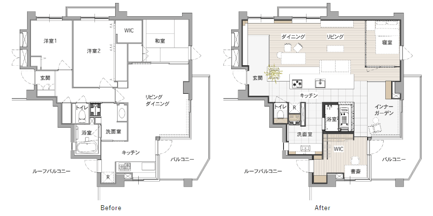 Before After