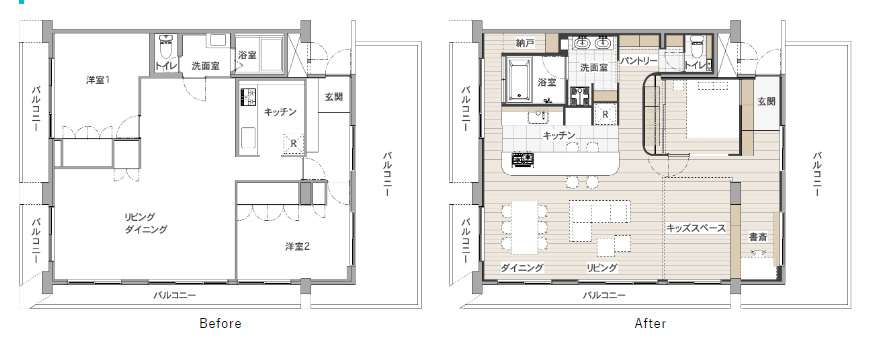 子ども供を見守りやすい間取り_間取り