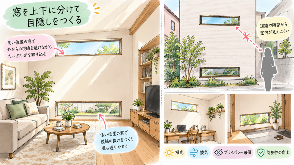 8坪狭小住宅 プライバシー向上アイデア