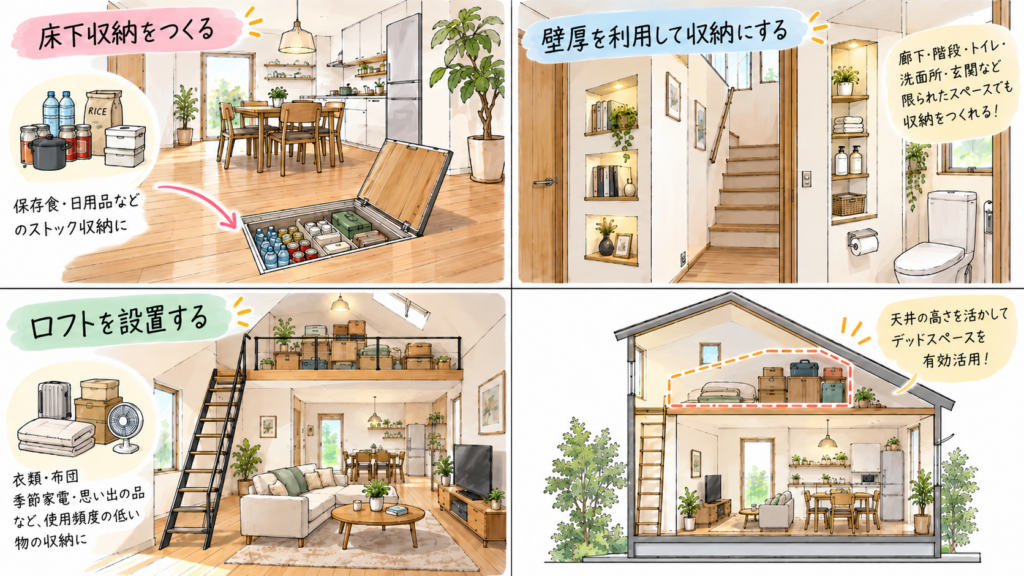 8坪狭小住宅 住まいの収納