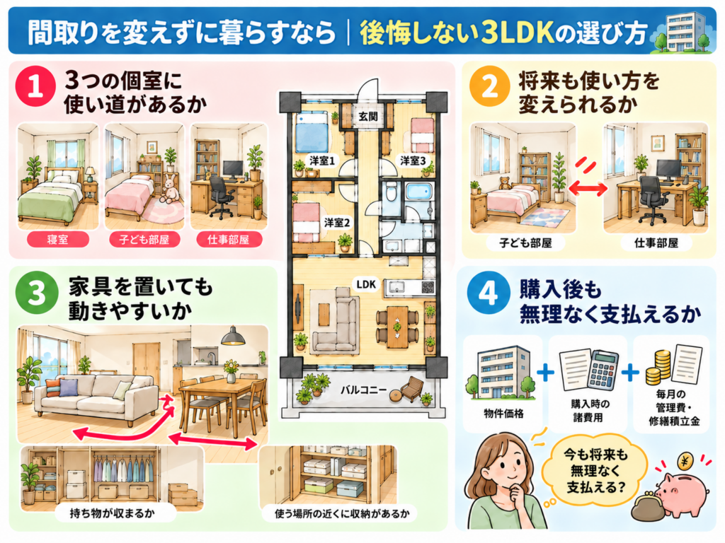 後悔しないマンション3LDKの選び方