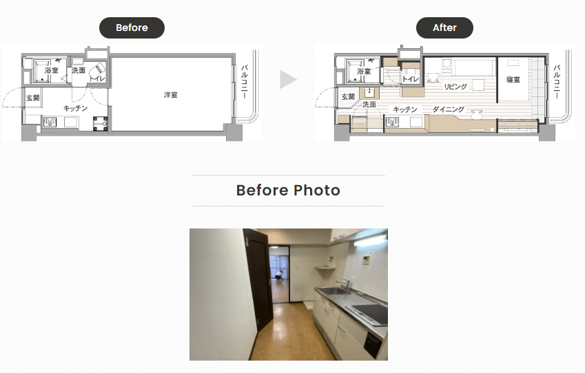 ミニマムな暮らし間取り図