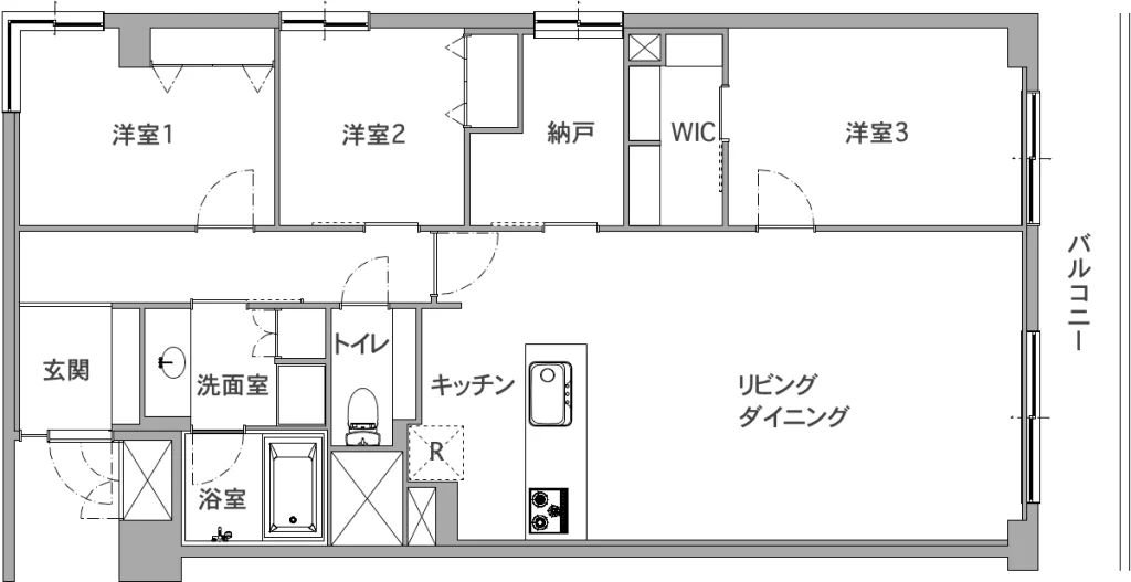 二人暮らし｜ポイントは“ゆるやかな仕切り”