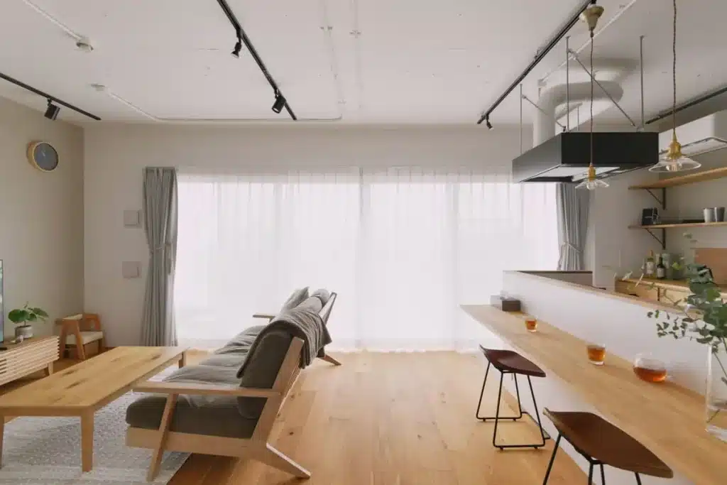 個の時間を尊重する、ゆるやかな分離型レイアウト