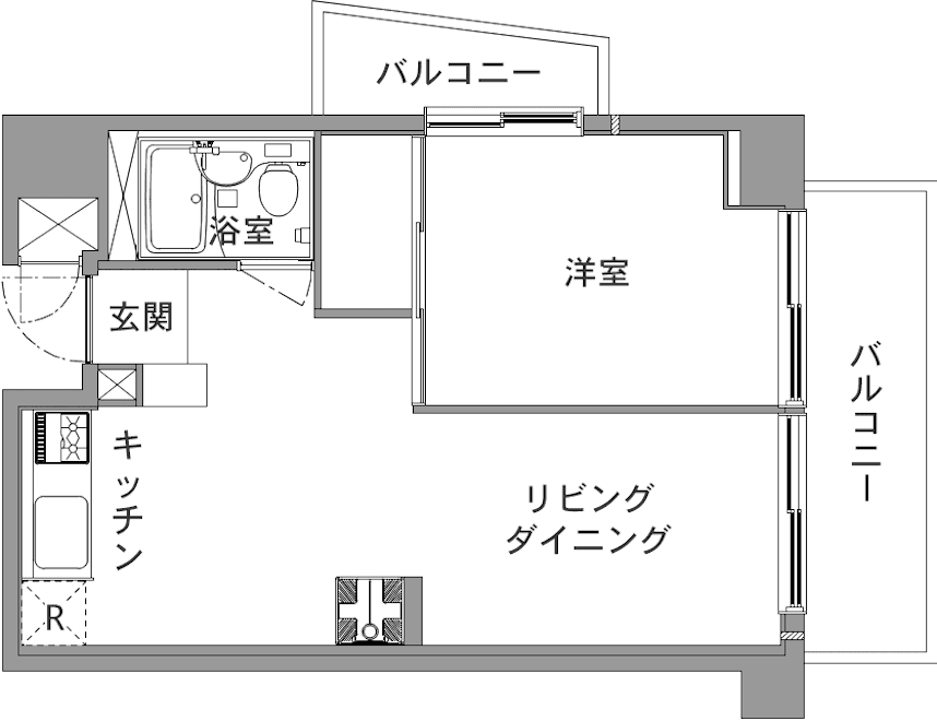 ① 壁で仕切らず、光と風が通る余白をつくる