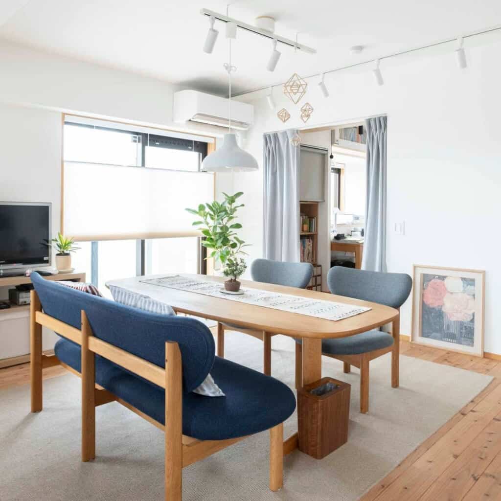 リビング中心に、時間を共有するレイアウト