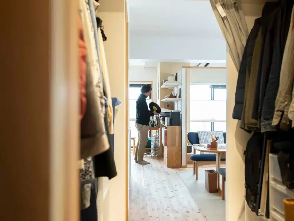 リビング中心に、時間を共有するレイアウト