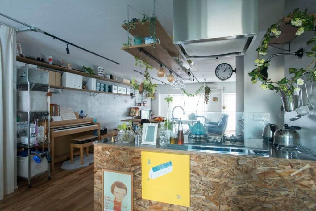 【L字キッチン】家族が集まるキッチンの家