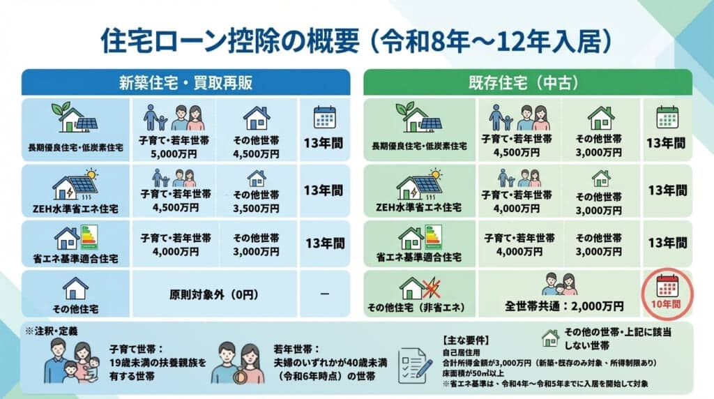 住宅ローン減税、2026年度（令和8年度）